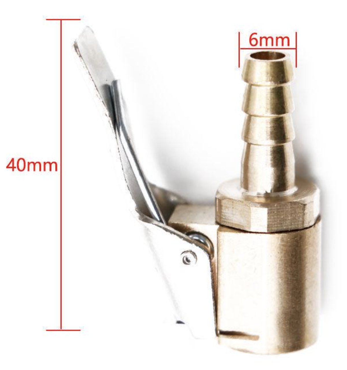 Клапан/зажим автомобильный для накачки шин от компрессора 6мм ...