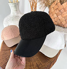 Осіння кепка "Тедді" чорна