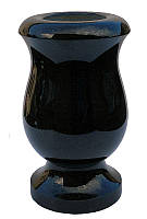 Гранітні вази на цвинтар з граніту габро, "Тюльпан" 25 см.