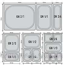 Гастроємність GN 1/6-150 Полікарбонат Чорний, фото 6