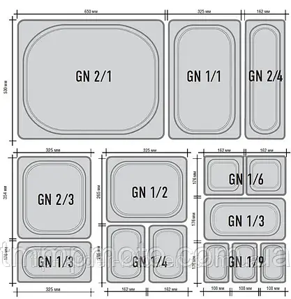 Гастроємність GN 1/6-100 Полікарбонат Чорний, фото 4
