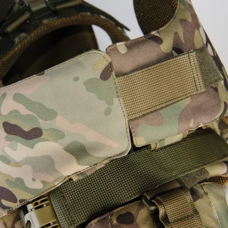 Плитоноска Warmor Suit с защитой плеч и шеи (штурмовой бронекостюм) с системой быстрого сброса с подсумками - фото 8 - id-p1909471279