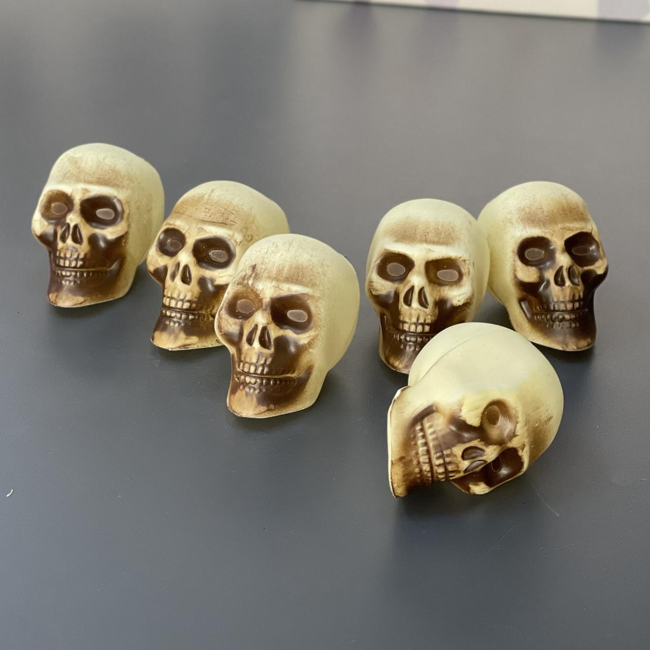 Череп декор на Хелловін, 6 шт, Череп декор на хэллоуин, фото 1