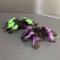 Павук волохатий, малий кольоровий на Хелловін, 30 см, Паук декоративный цветной на Хэллоуин, фото 2