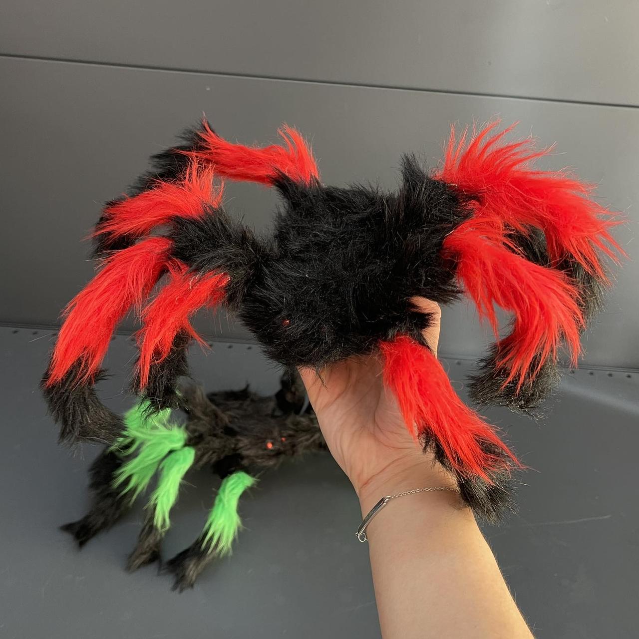 Павук волохатий, кольоровий на Хелловін, 45 см, Паук декоративный цветной на Хэллоуин, фото 1