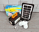 Сонячна станція/ліхтар-світильник акумуляторний з PowerBank + 3 лампочки JA-2009, фото 4