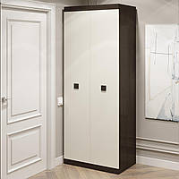 Шкаф для одежды высокий Соната 800 венге темный + белый (80х50х205)
