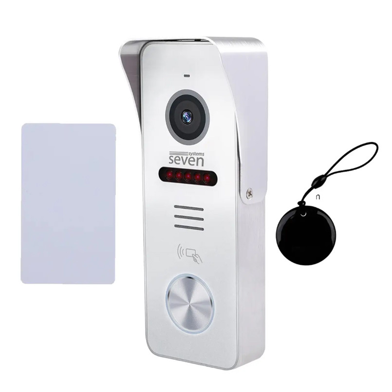 Відеопанель SEVEN CP-7502F RFID white, фото 1