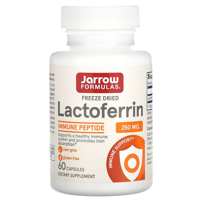 Jarrow Formulas "Lactoferrin" 250 мг (60 капсул) - Купить лактоферрин ...