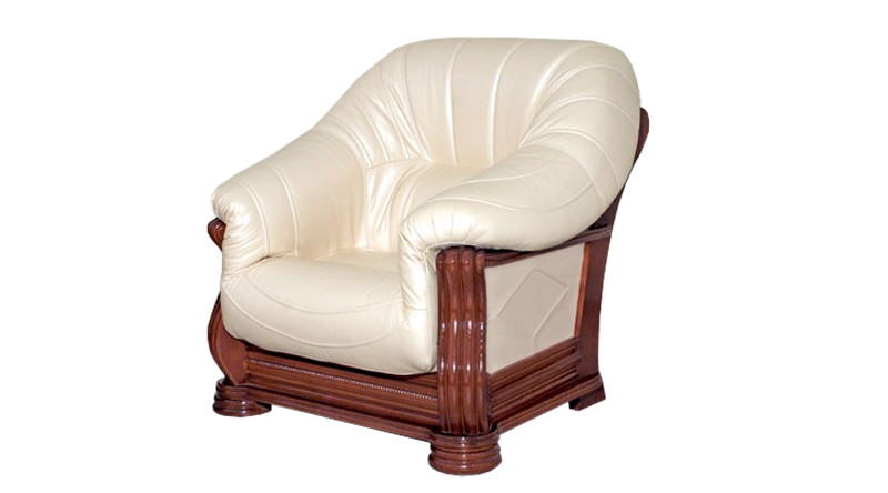 Класичне шкіряне крісло Монарх (105 см)