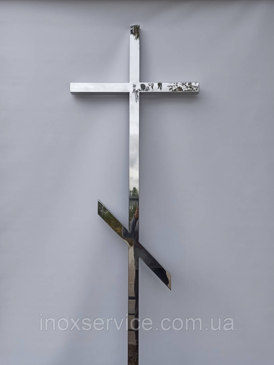 Хрест з нержавіючої сталі надгробний нержавіючий на могилу з нержавійки