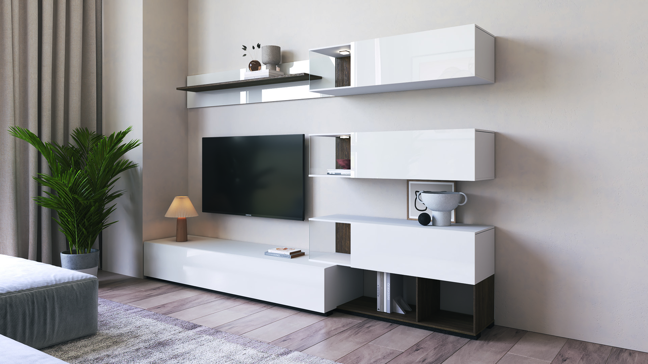 Вітальня з ДСП Лего морське дерево вінтаж/німфея альба Світ Меблів, фото 1