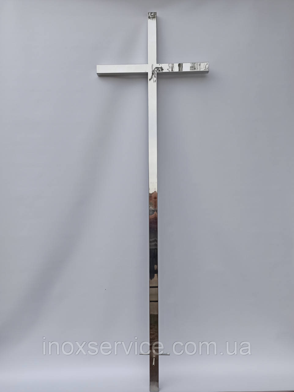 Хрест на могилу з нержавіючої сталі надгробний нержавіючий з нержавійки