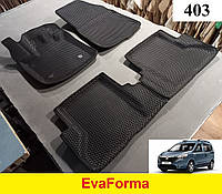 3D коврики EvaForma на Renault Dokker '12-21, 3D коврики EVA