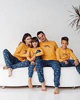 Детская пижама со штанами - леопард - Family look для семьи 14-15 лет