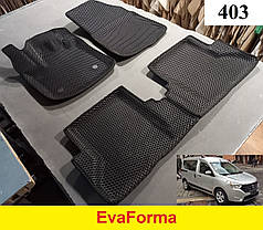 3D килимки EvaForma на Dacia Dokker '12-21, 3D килимки EVA