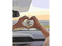 Набор для росписи по номерам (картина по номерам) Любовь в авто 40х50 см GS1217 ТМ STRATEG BP