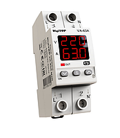 Реле напруги з контролем струму VA-63A M2R A DigiTOP (червоний індикатор)
