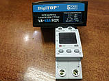 Реле напруги з контролем струму VA-63A M2R A DigiTOP (червоний індикатор), фото 5