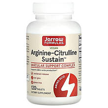 Аргінін і цитрулін Jarrow Formulas "Arginine-Citrulline Sustain" (120 таблеток)