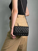 Стильна жіноча сумка Chanel Mini Black Dot 20 x 13 x 7 см