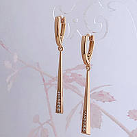 Сережки висячі. Медичне золото Xuping.