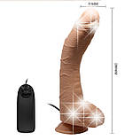 Вібратор - Top sex Toy Penis Dldo with Vibro Flesh, фото 6