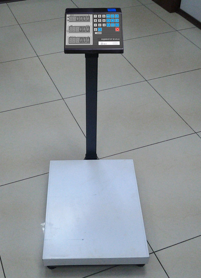 Ваги товарні електронні 200 кг ВН-200-1-3-A (ЖКИ) (600 х 800), фото 1