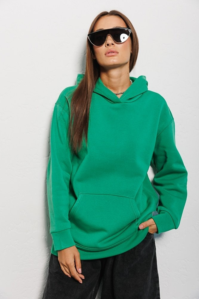 Жіноче тепле худі з кишенями спереду, фото 1