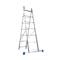 Драбина алюмінієва двосекційна 2х7 (3.59 м)