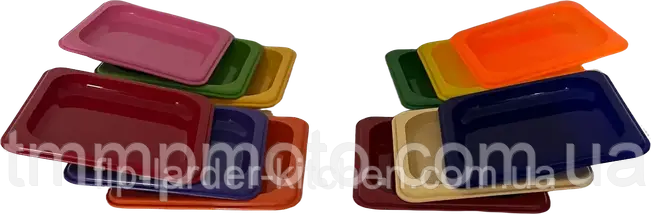 Піднос Ємність для подачі закусок 400*300 Полікарбонат Кольоровий, фото 5