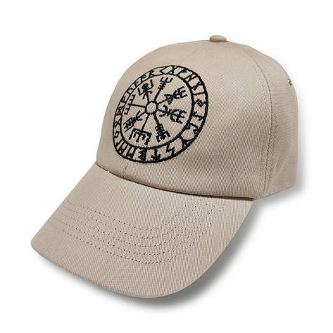 Бейсболка Vegvisir Futhark бежева, фото 1