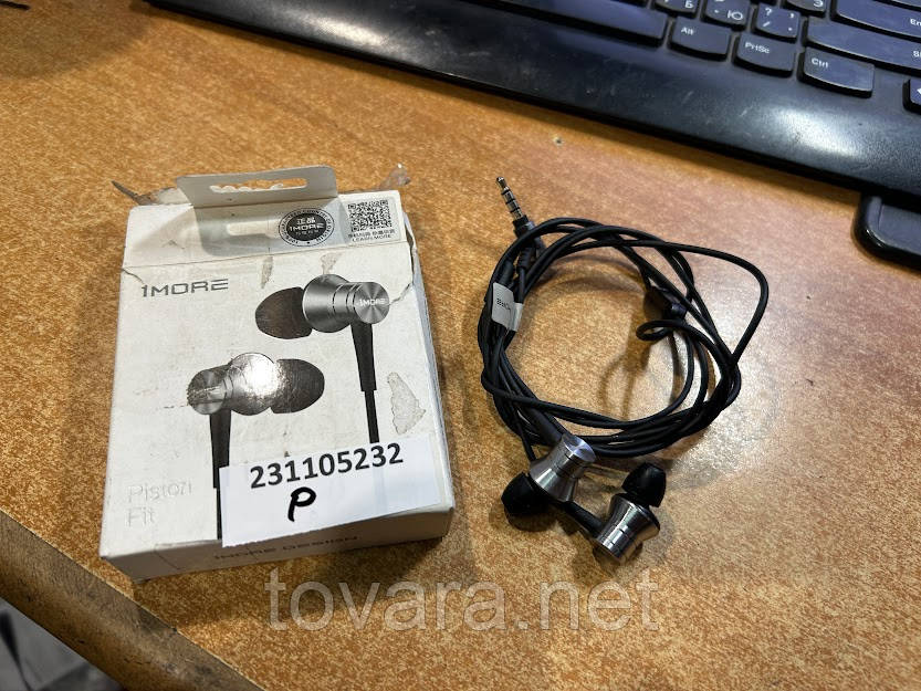 Наушники 1More Piston Fit Silver E1009 № 231105232