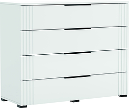 Комод у спальню, вітальню, дитячу  Білий глянець  Амелія Світ Меблів