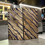 Нарди з натурального дерева та епоксидної смоли ручної роботи, фото 2