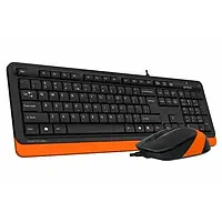 Комплект клавіатура та миша A4Tech Fstyler F1010 Black Orange (USB класичний)