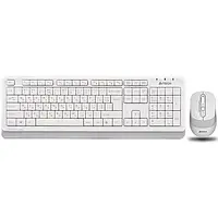 Комплект клавиатура и мышь A4Tech FG1010 Gray White (беспроводной)