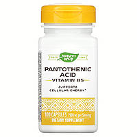 Пантотенова кислота, Pantothenic Acid, Nature's Way, 250 мг, 100 капсул