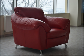 Сучасне шкіряне крісло - ЕЛЬЗА (120 см), фото 3