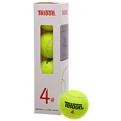М'ячі для великого тенісу Teloon 4 Tennis Ball 22754 4 м'ячі в комплекті