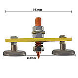 Клемма магнітна подвійна зварювальна (Неодимовий магніт 2 шт.), фото 2