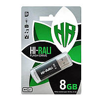Накопитель USB Flash Drive Hi-Rali Rocket 8gb Цвет Чёрный