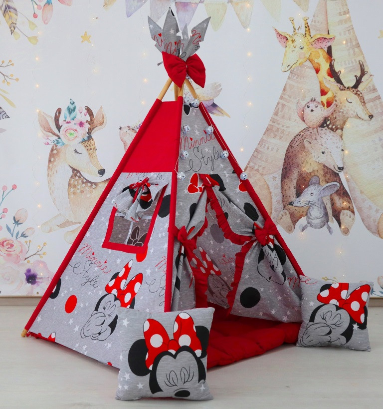 Намет дитячий Вігвам для дітей курінь для ігор для дівчинки Minnie style БОН БОН Повний комплект!, фото 1