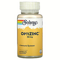 ОптиЦинк, OptiZinc, Solaray, 30 мг, 60 вегетаріанських капсул