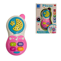 601-1 BY Телефон музичний, світло, звук, на батарейках, у коробці