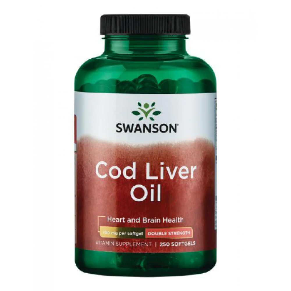 Cod Liver Oil (Double strength) 700mg - 250 Sgels per bottle