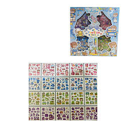 57 KL Набір наклейок, 4 кольори, мікс різновидів, у коробці