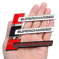 Металевий шильдик емблема SUPERCHARGED AUDI (Ауди), фото 5
