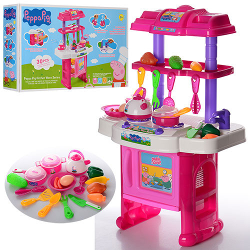 Кухня XZ-368 (12 шт.) PP, 42-65-28 см, спліта, духовка, посуд, продукти, 30-прем, у кор-ке, 32-54,5-11,5см