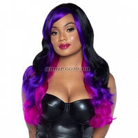 Перука Leg Avenue Allure Multi Color Wig, чорний-фіолетовий